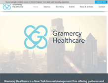 Tablet Screenshot of gramercyhealthcare.com